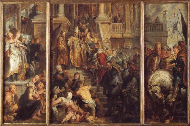 Peter Paul Rubens Saint Bavo About to Receive the Monastic Habit at Ghent